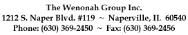 The Wenonah Group Inc., 1212 S. Naper Blvd. #119, Naperville, IL  60540, Phone: (630) 369-2450, Fax: (630) 369-2456
